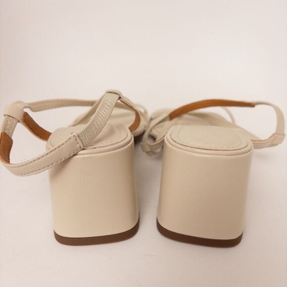 Sezane Pernille Sandals Size 39 Ecru - Picture 8 of 10
